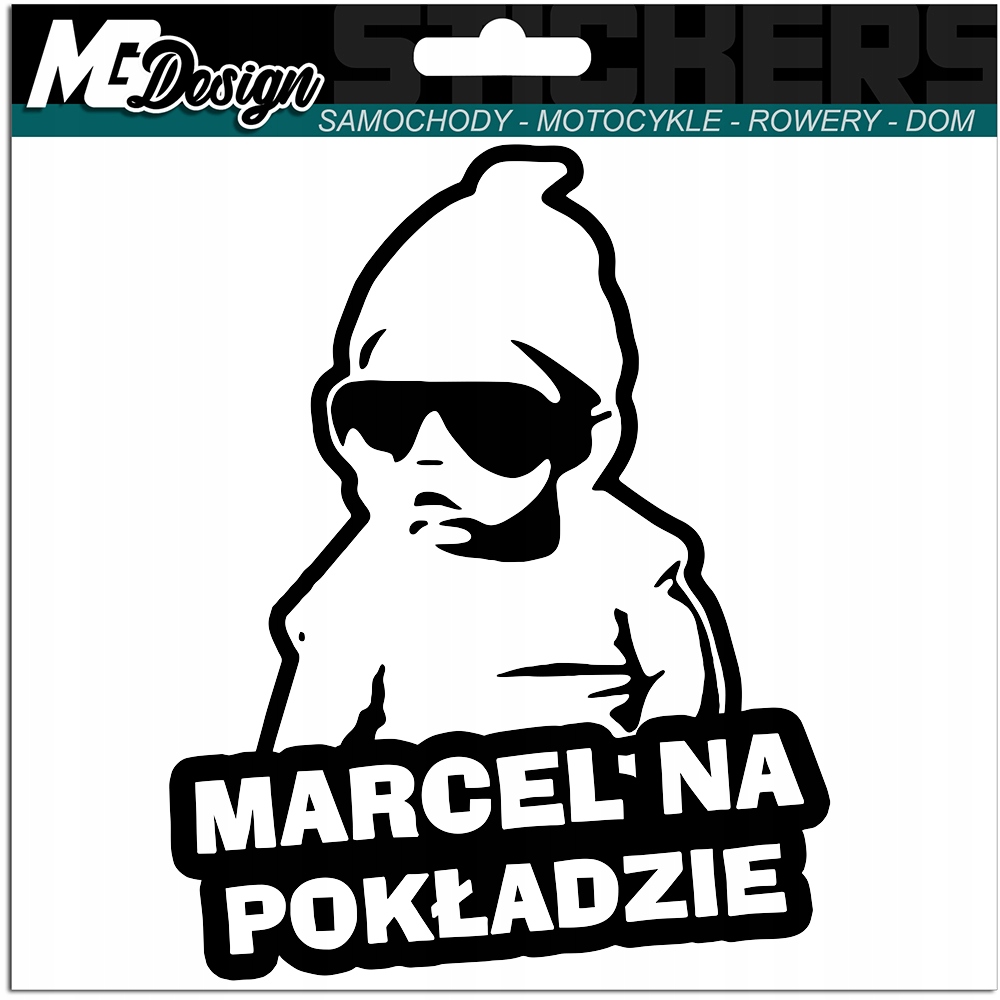 

Marcel W Samochodzie naklejka w aucie 18x11