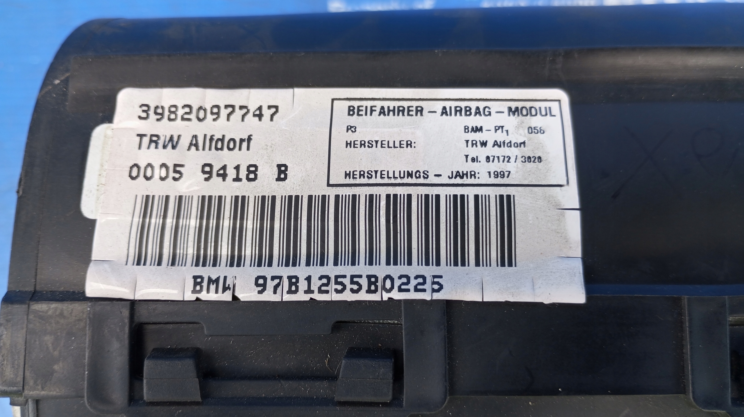 подушки безопасности подушка пассажира BMW E36 3982097747