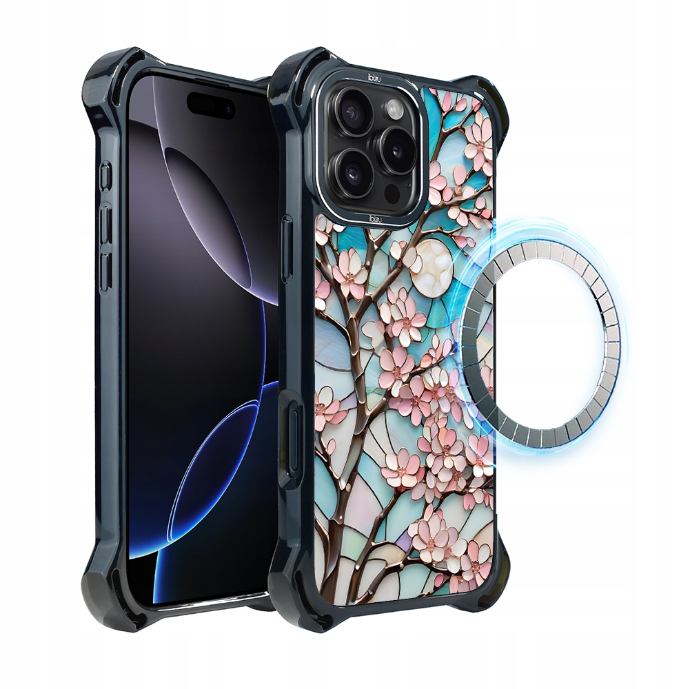 Pouzdro pro iPhone 16 Pro Max Ibizu DropGuard Ultra s MagSafe, Višeň