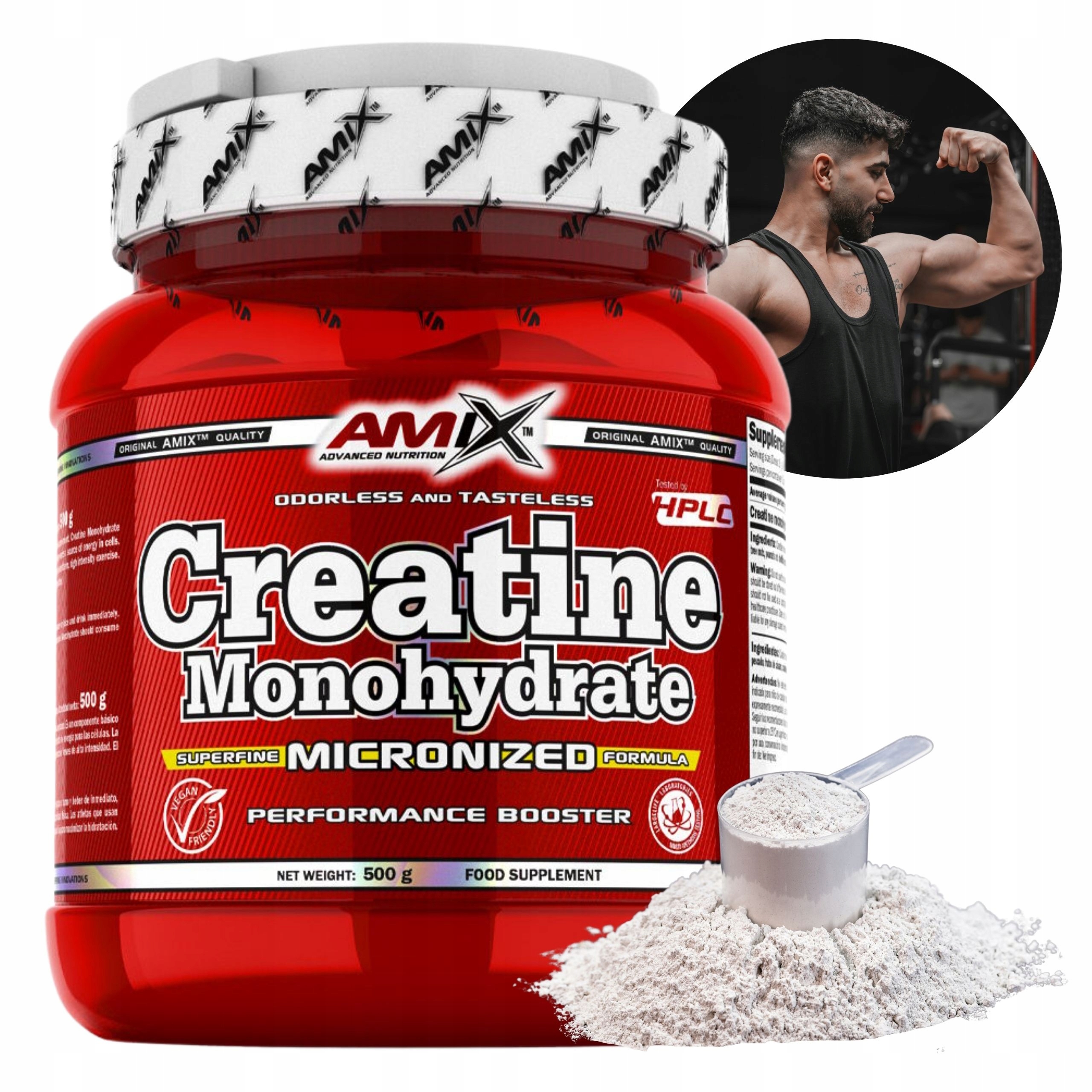 Amix Creatine Monohydrate Kreatin Monohydrate 500 g Monohydrant