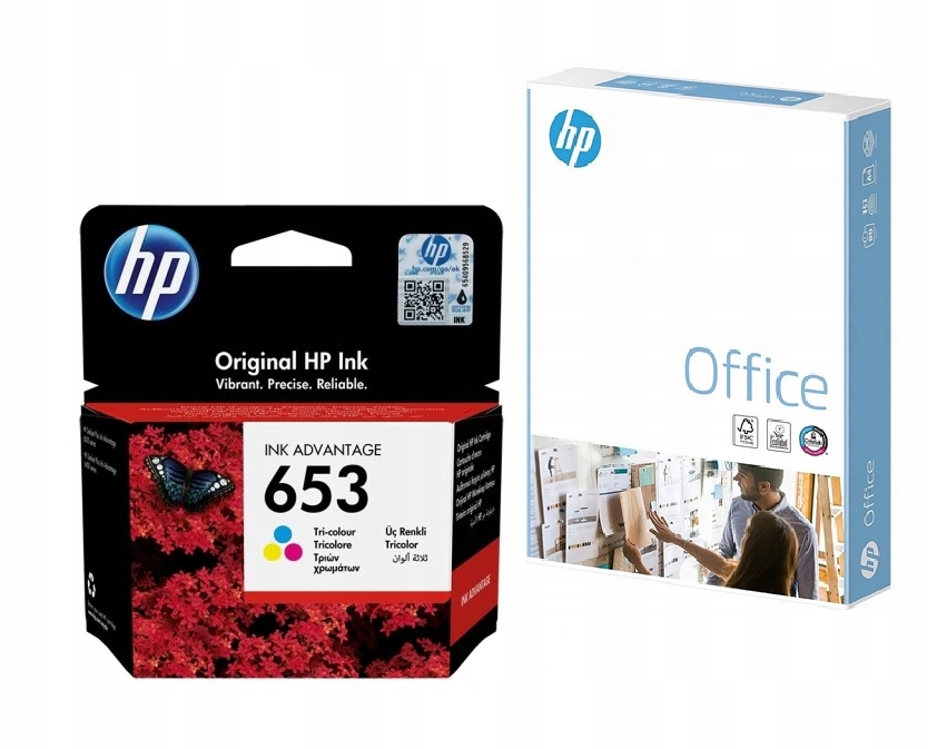 tusz Hp 653 3YM74AE kolorowy do drukarki papier Hp Office A4