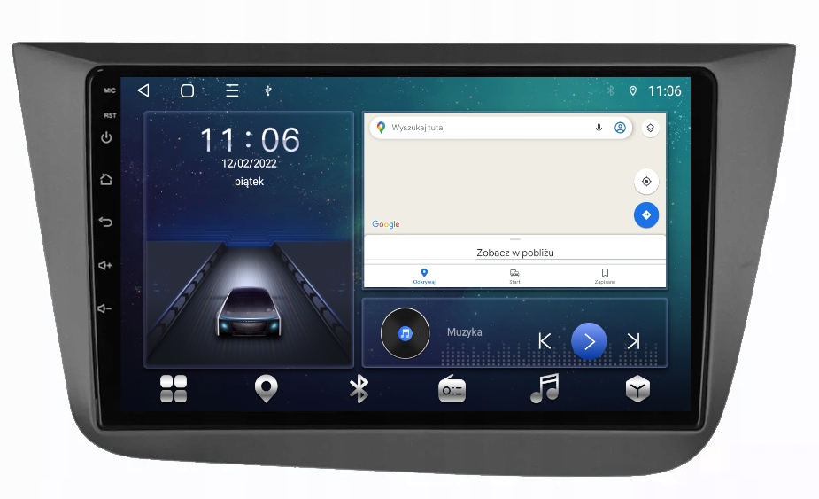 Rádio Gps Android Seat Altea 2004-2015 64GB Sim