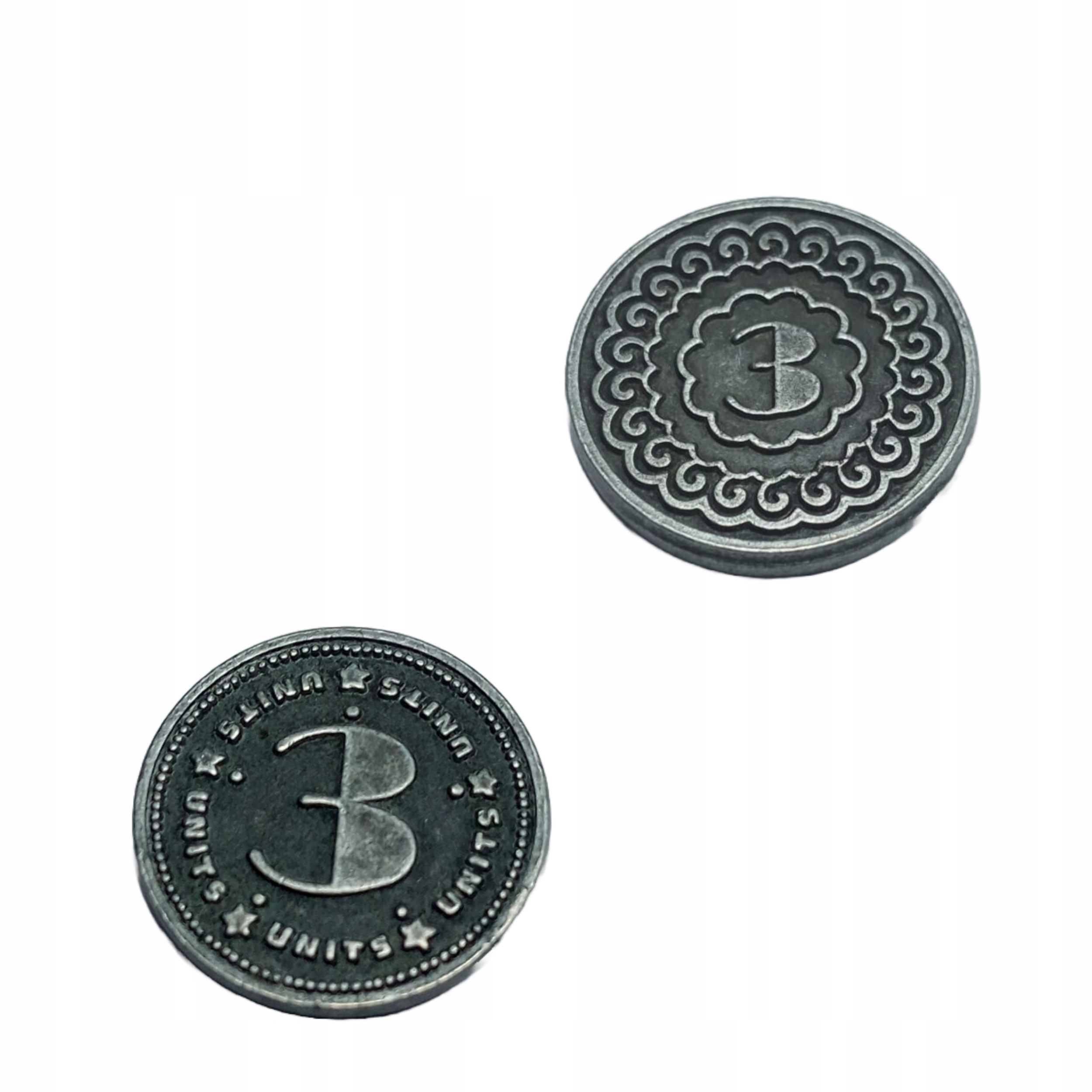 ZESTAW 15 SREBRNYCH UNIWERSALNYCH METALOWYCH MONET Producent Drawlab