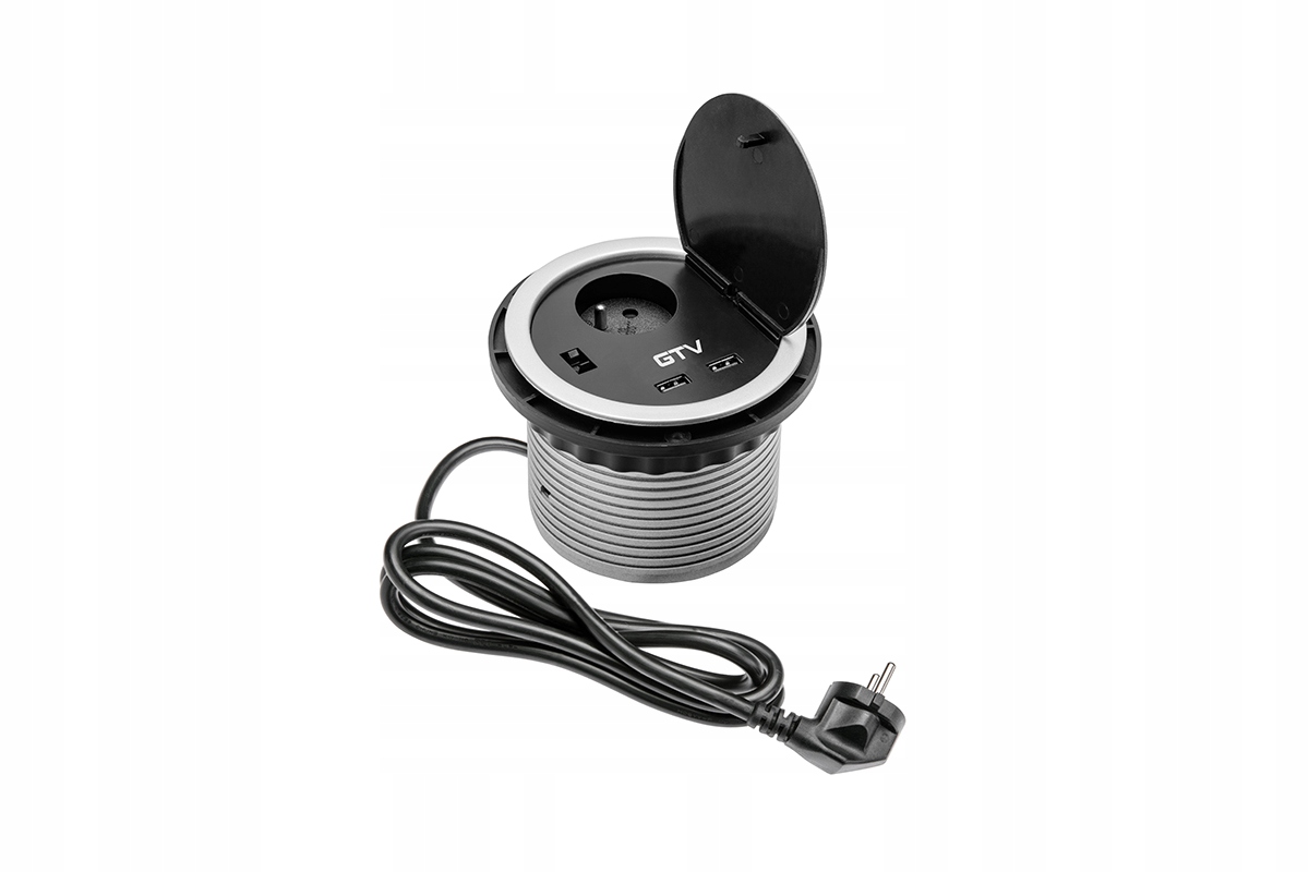 

Gniazdo meblowe biurkowe wpuszczane 1x230V 2xUSB
