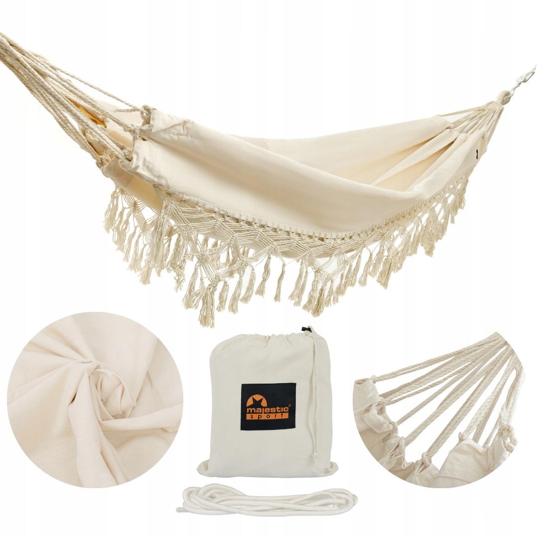 

Hamak ogrodowy Boho Majestic Sport 200x150cm 250kg