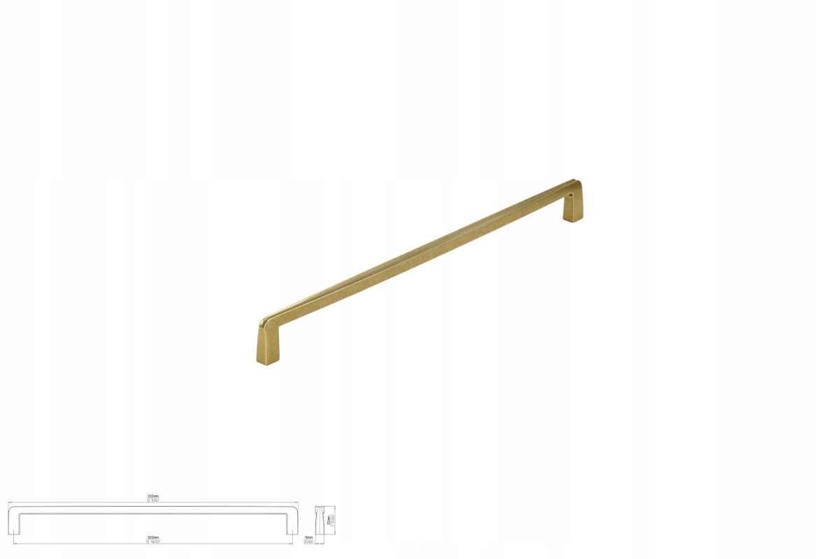 Nábytková úchytka Siro 2570-332ZN83, starožitné zlato