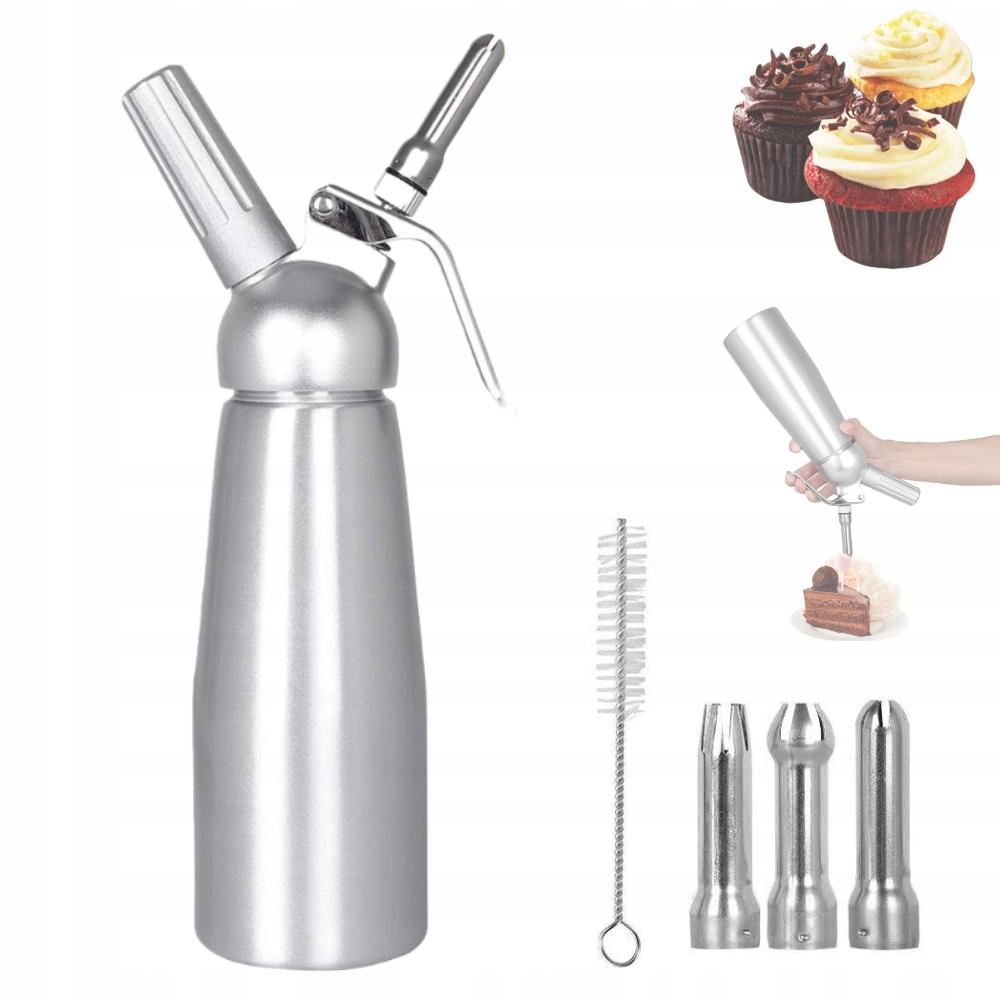 Sifon Na Šlehačku Nerezová Ocel S Příslušenstvím