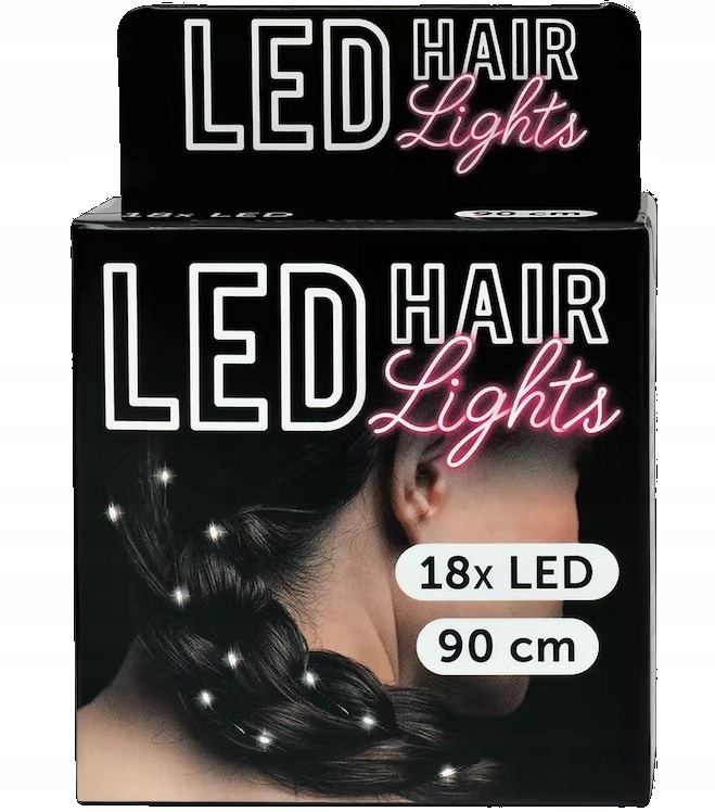 Lampki na włosy LED Białe