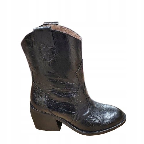 Botki kowbojki czarne Wonders H-5821 r.36