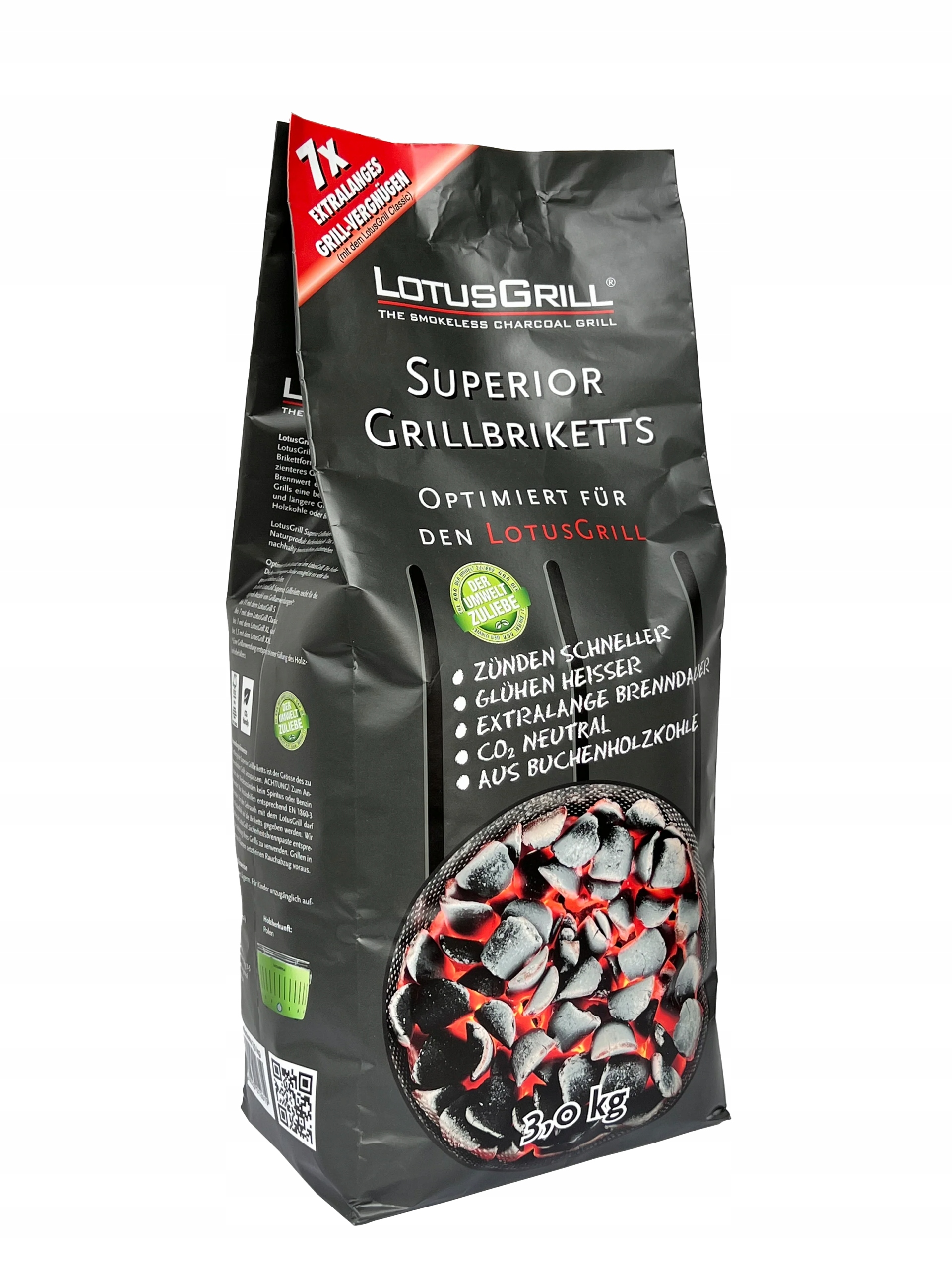 Brykiet LotusGrill z węgla bukowego 3 kg