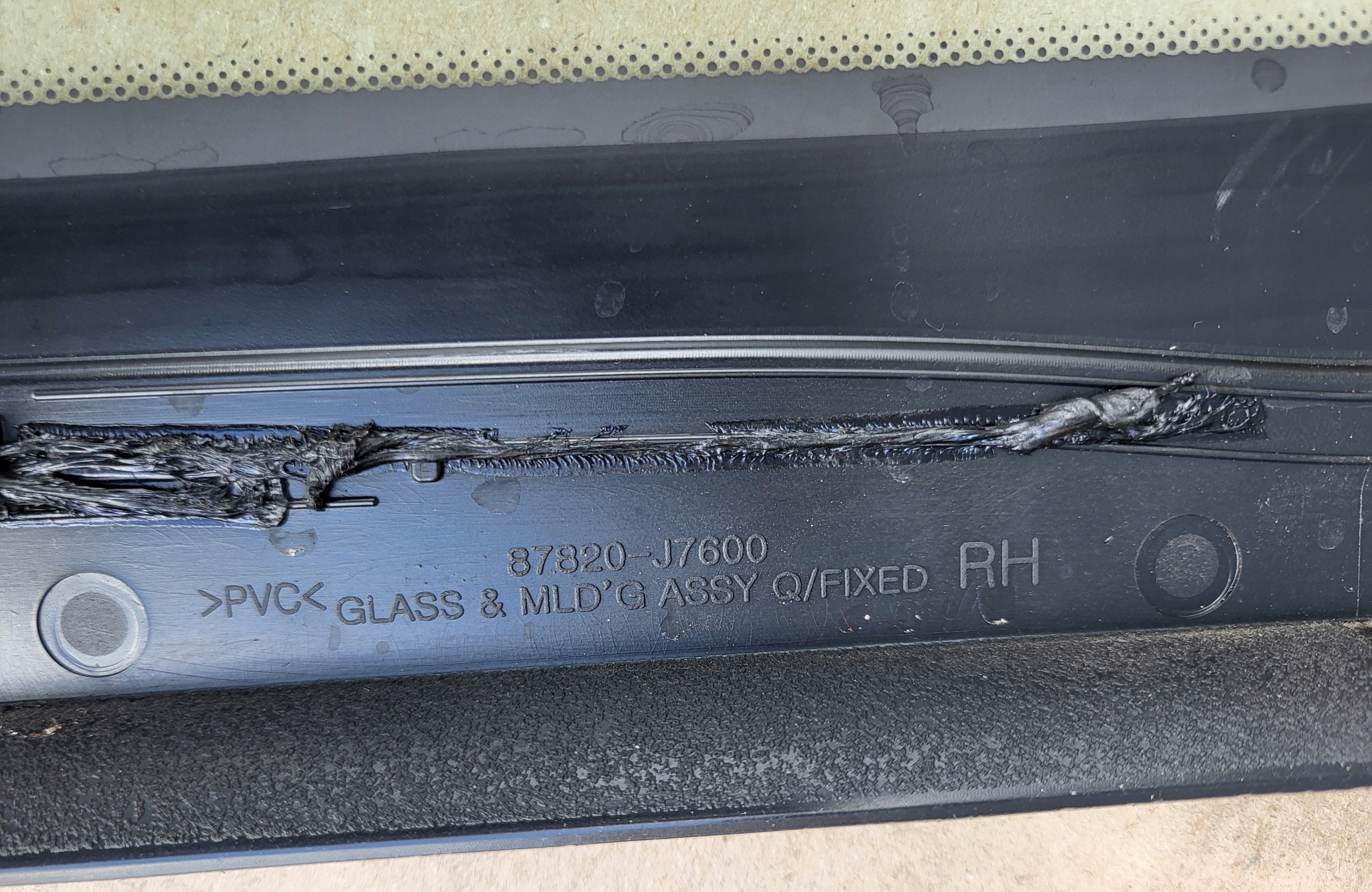 window side bodywork AS2 right rear KIA CEED III KOMBI LIFT OE
