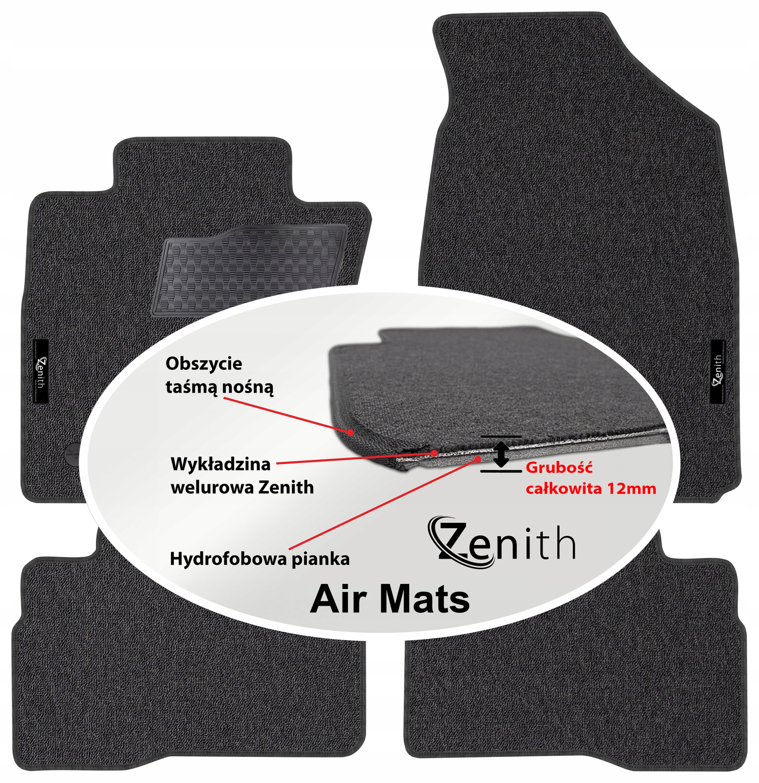 SsangYong Tivoli Grand 2021 Velurové koberce do auta Zenith Air Mats