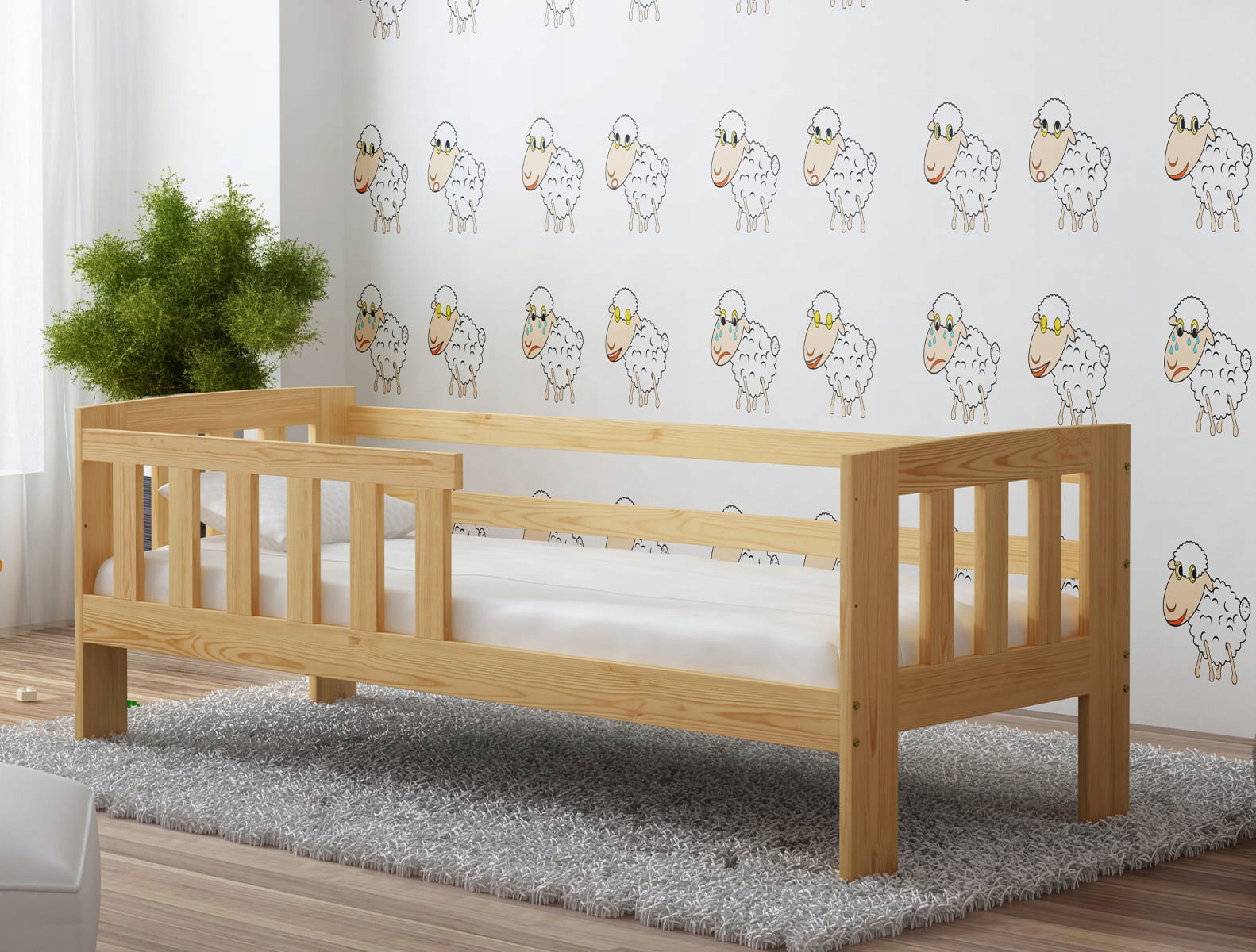 

Łóżko Dziecięce Drewniane Ala 160X70 Sosna