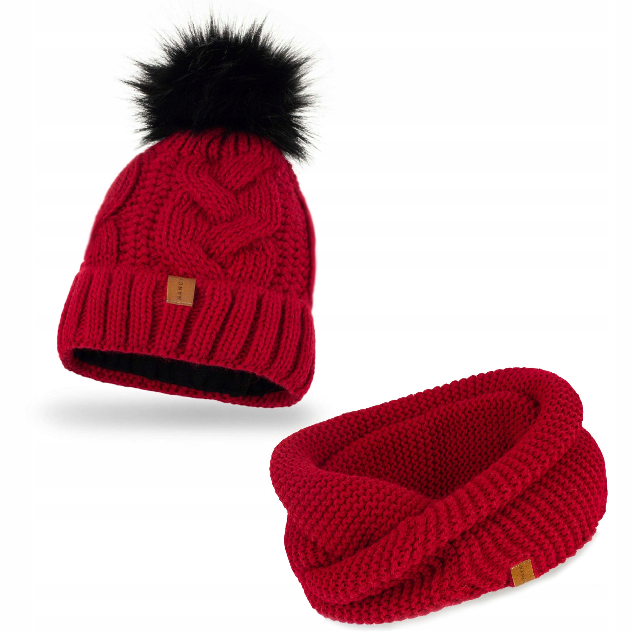 

Nandy Polski Komplet Zestaw Zimowy Czapka Komin