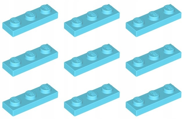 

Lego 3623 Płytka 1x3 lazurowa śr. (5g) 9 szt.