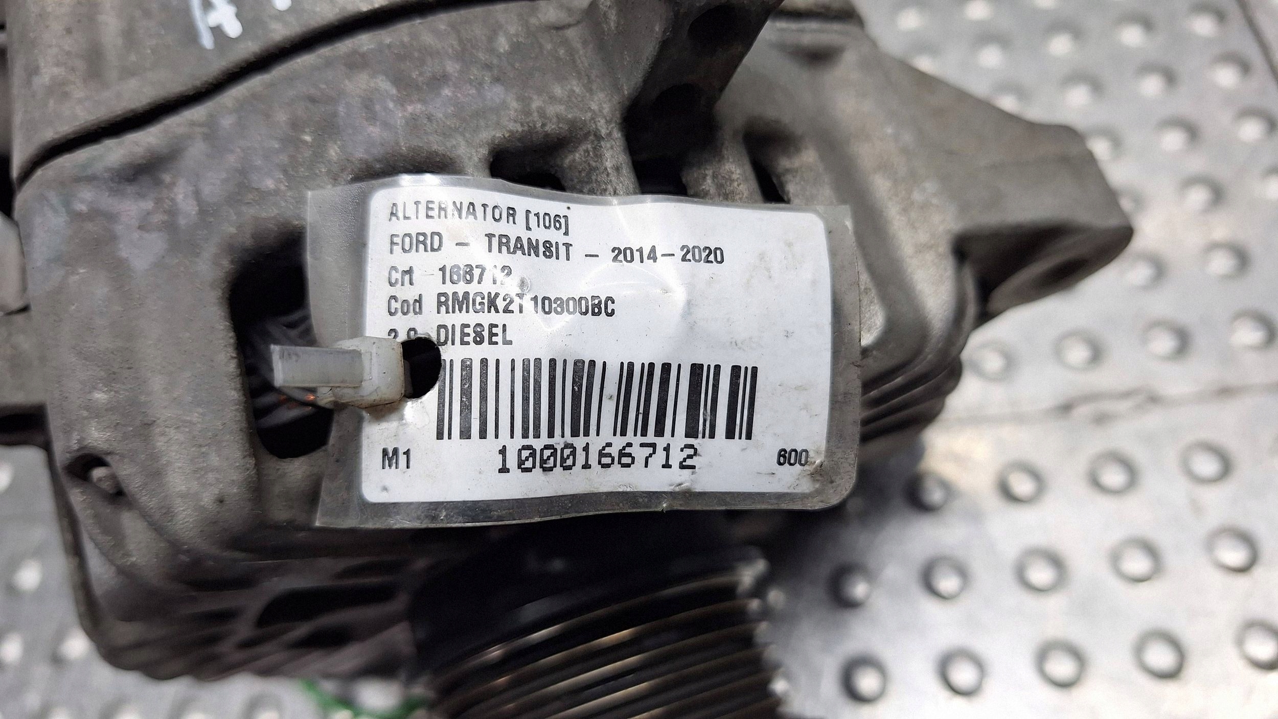 ALTERNATOR GK2T-10300-BC FORD TRANSIT CUSTOM 2.0 TDCI ECOBLUE Original