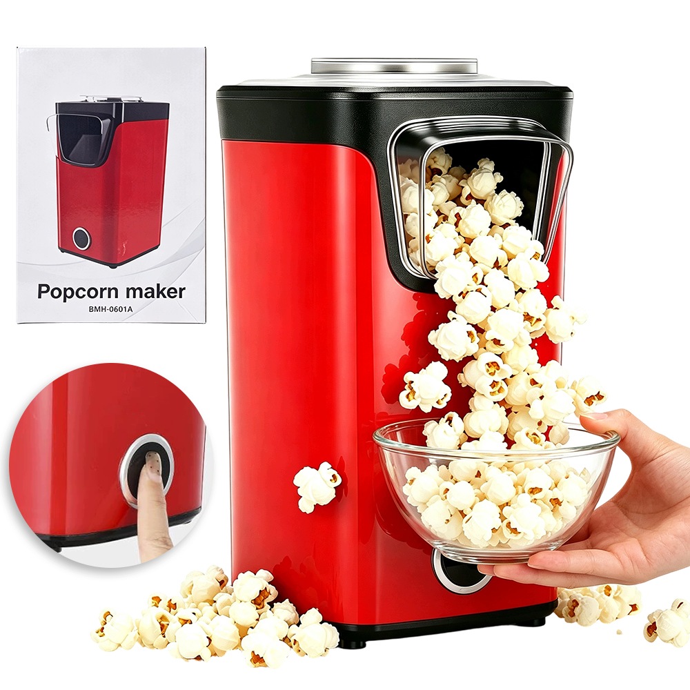 Popcorn Maker Bedee 1100W 3 Min 98% účinnost pro domácnost a akce