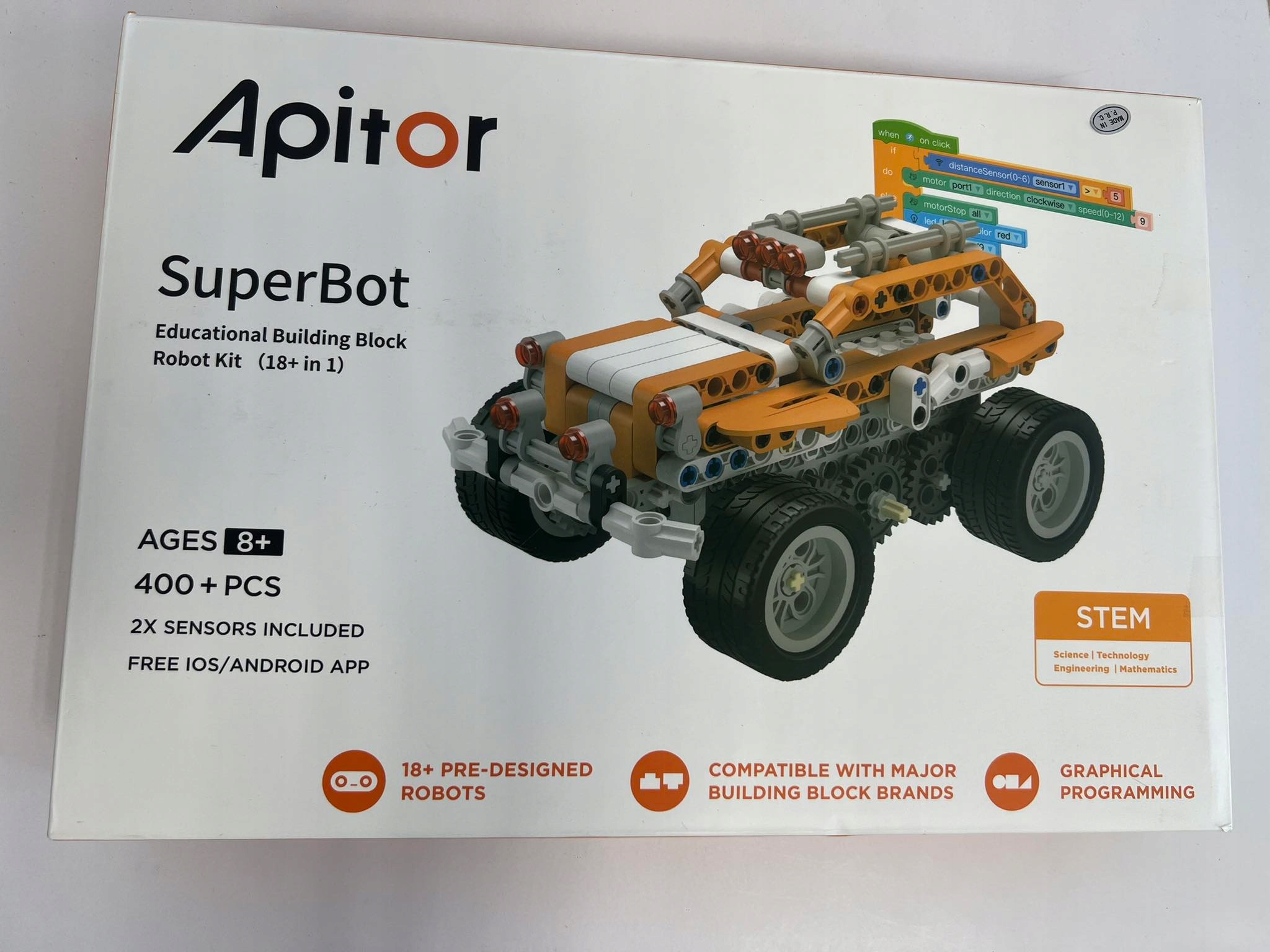 Klocki Apitor SuperBot robot 8+ 69D27 EAN (GTIN) 6972364250015
