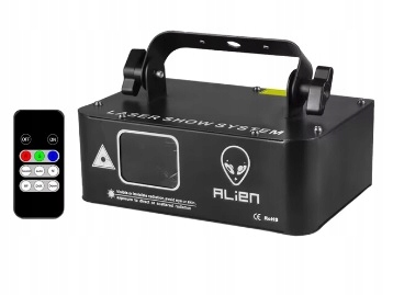 Barevný laser Alien 500 mW Rgb DMX dálkové ovládání