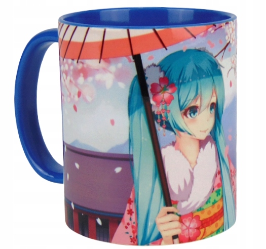 

Kubek Vocaloid Hatsune Miku wzór1 niebieski