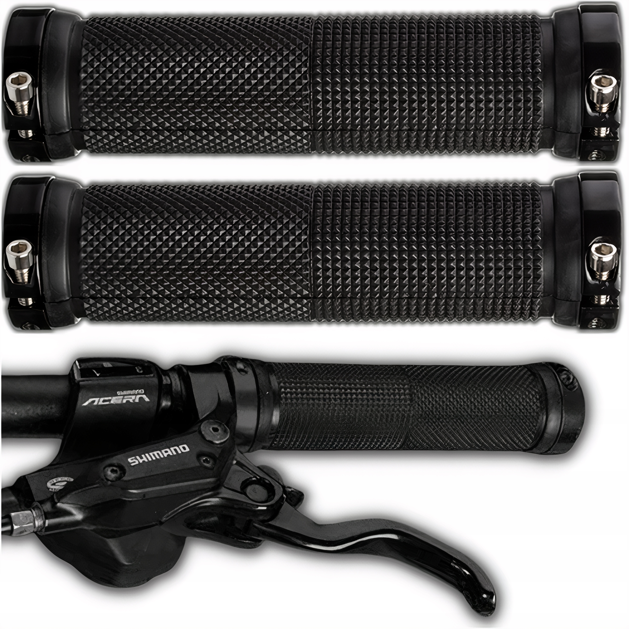 CHWYTY GRIPY ROWEROWE RĄCZKI KIEROWNICY 2 OBEJMY Marka Modeus