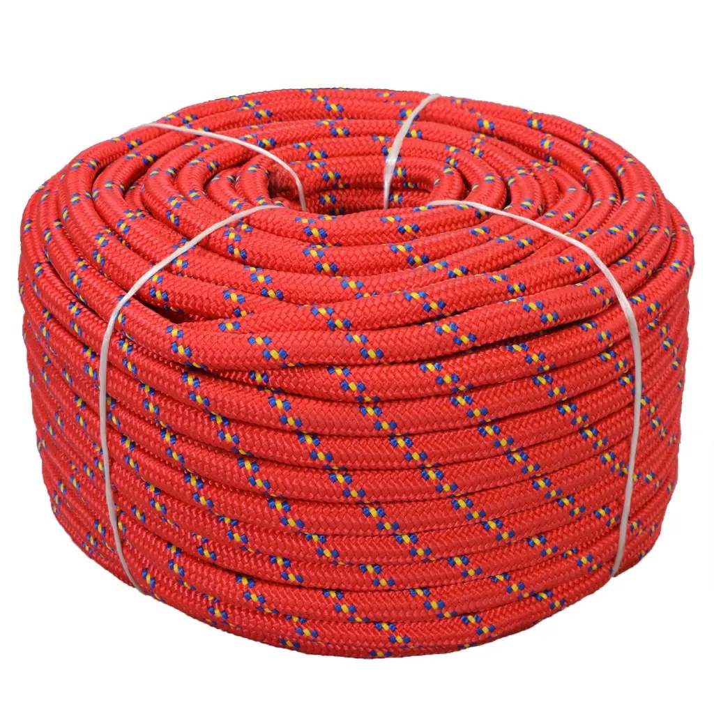 Polypropylenová šňůra pro plachtění červená 18 mm x 50 m