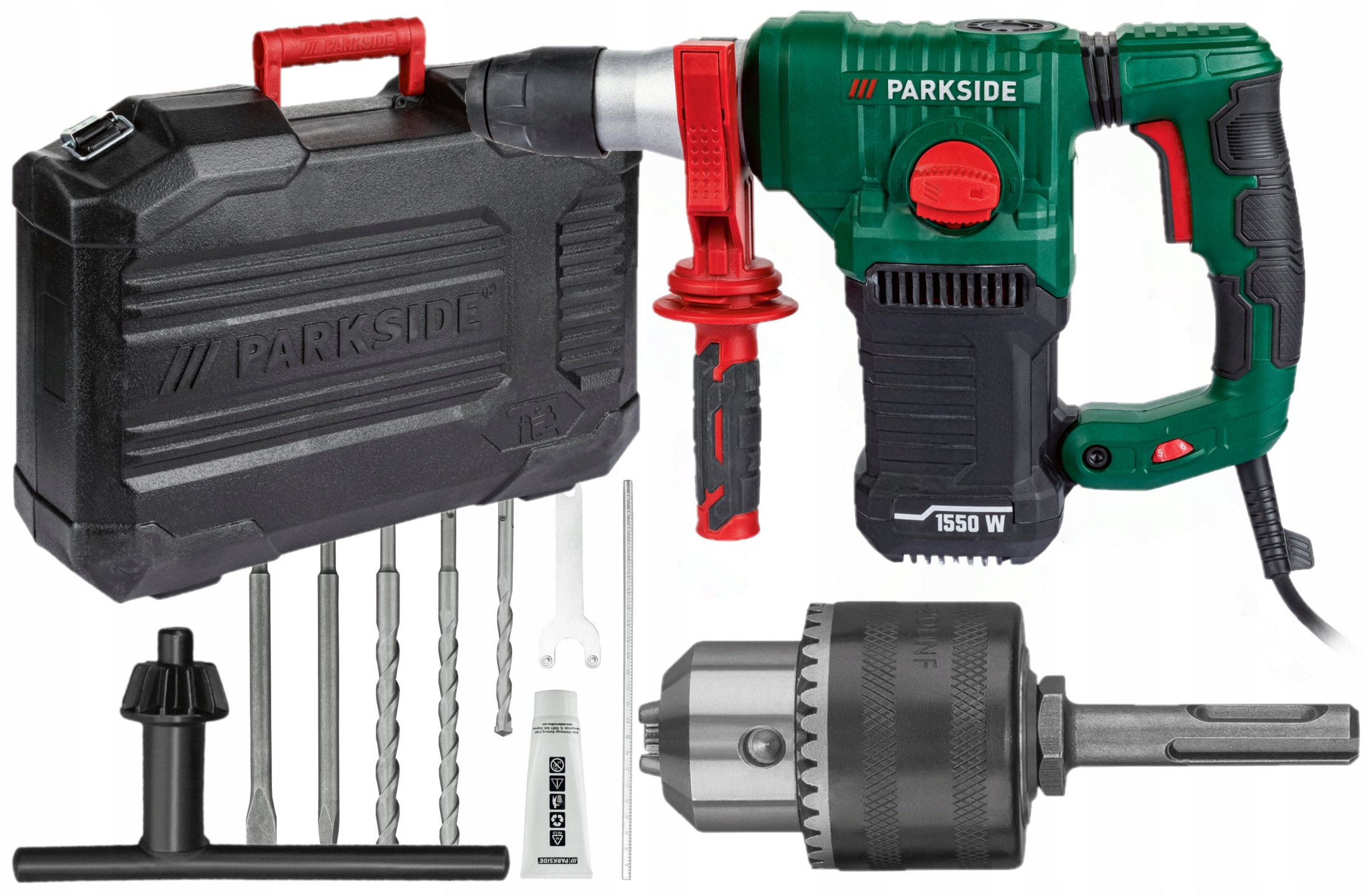 PARKSIDE Перфоратор PBH 1550 A1, 1550 Вт