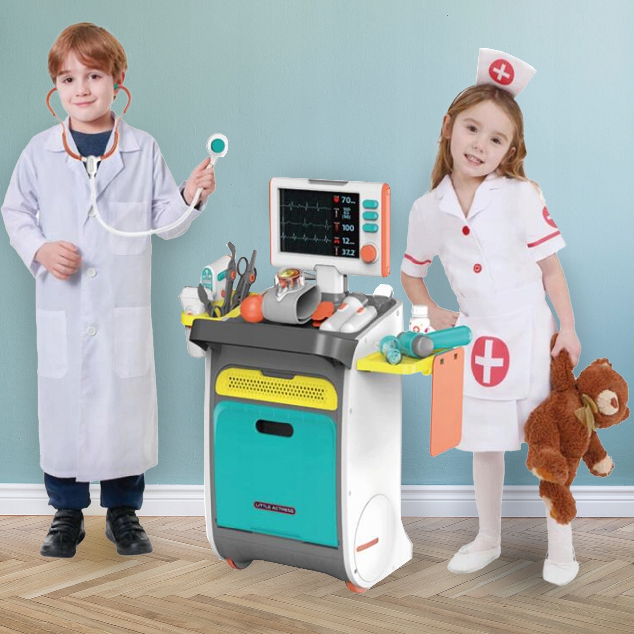 LITTLE DOCTOR SET DOCTOR'S CARRY X-ray Značka MalPlay