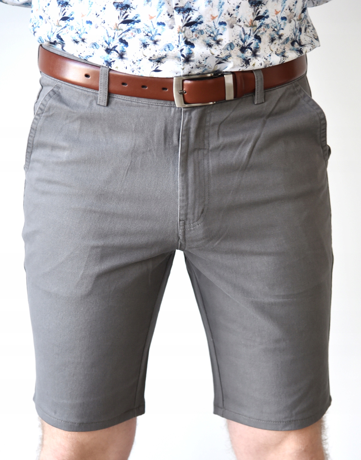 

Krótkie spodenki męskie szorty szare Hit 90 M/L