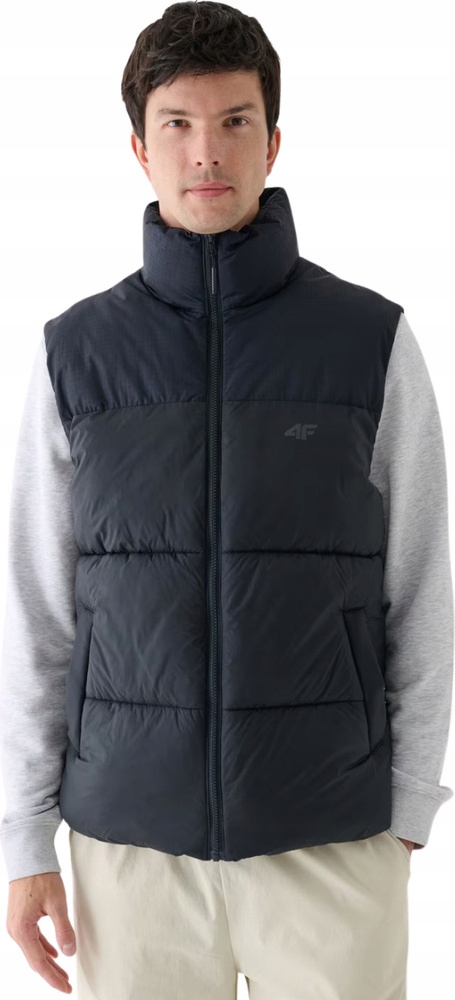 Pánská Vesta 4F M147 Hluboká Černá 4FWAW24TVJAM147 20S vel. S