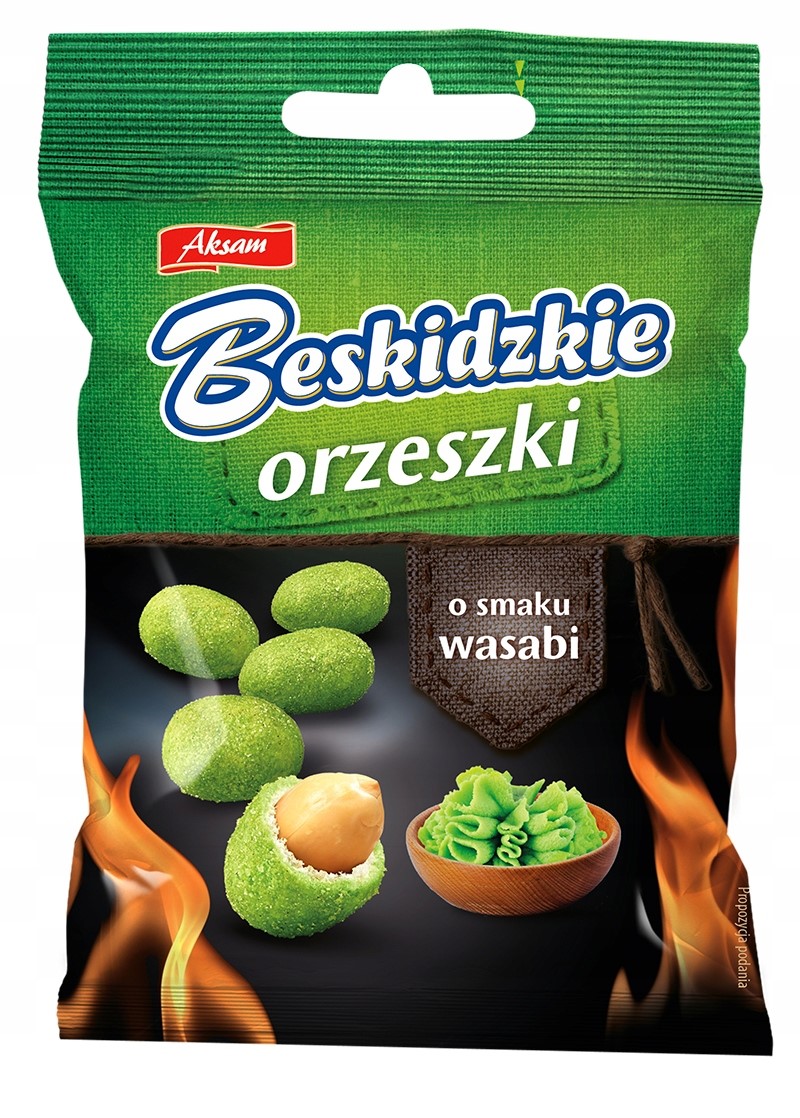 AKSAM ORZESZKI O SMAKU WASABI 70G