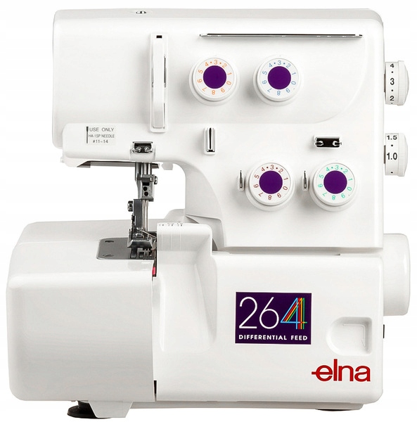 OWERLOK ELNA 264d 3,4 nitkowy + GRATISY +NICI Marka Elna