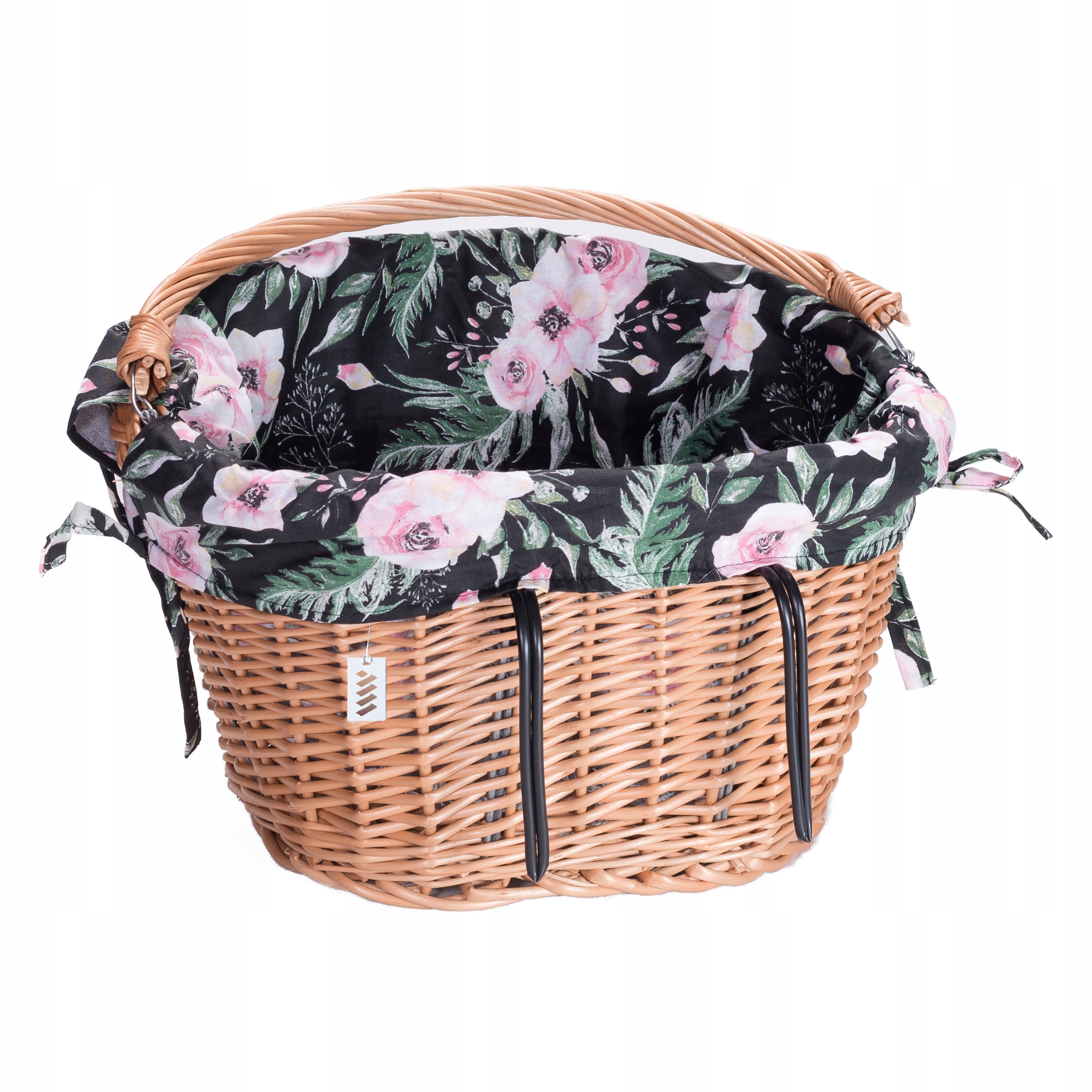 Kosz na rower wiklinowy koszyk kierownicę zakupy