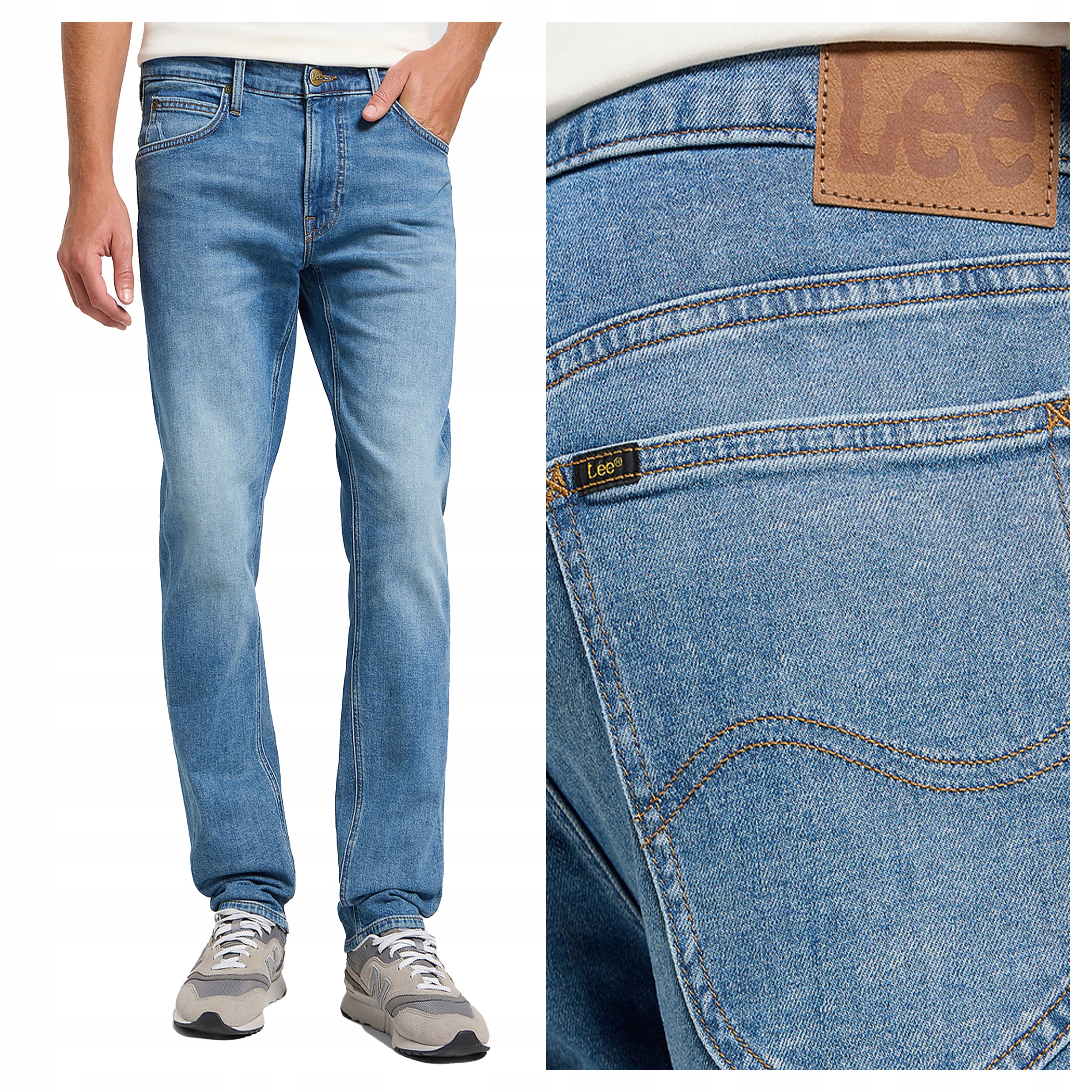 Pánské džínové kalhoty Lee Daren Summer Fun Klasické bavlněné kalhoty W32 L36