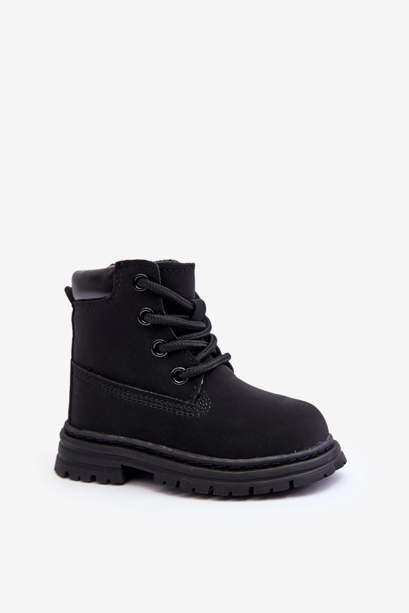 BOTKI TRAPERY DZIECIĘCE OCIEPLANE NA SUWAK CZARNE 27 Stan opakowania oryginalne