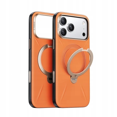 Torras QPro Leather etui skóra wegańska iPhone 17 ProMax MagSafe podstawka