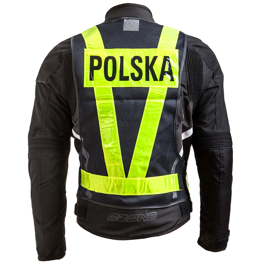 Kamizelka Odblaskowa Motocyklowa Polska M
