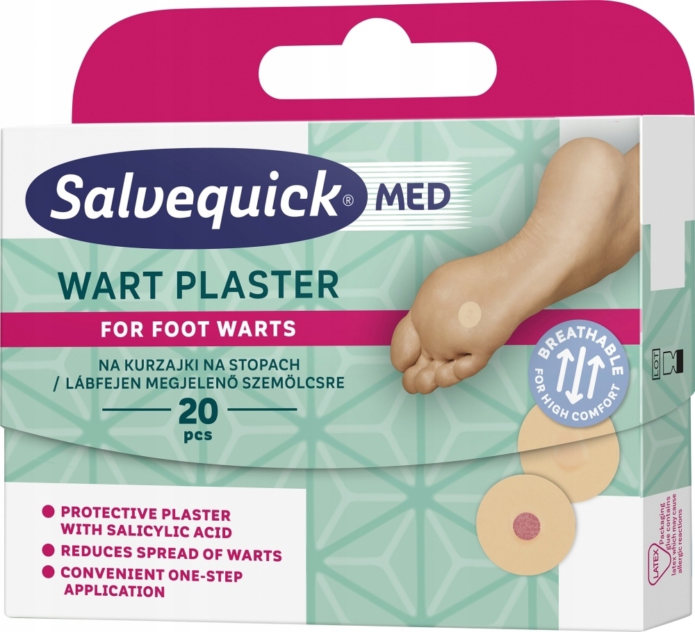 

Salvequick Wart plastry na kurzajki 20szt.