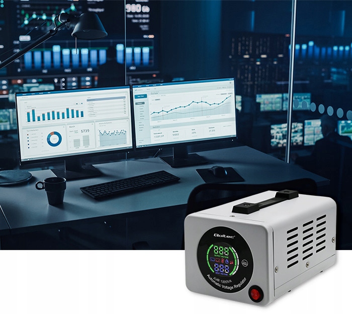 STABILIZATOR NAPIĘCIA PRĄDU AVR 800W DO AGREGATU Głębokość produktu 230 cm