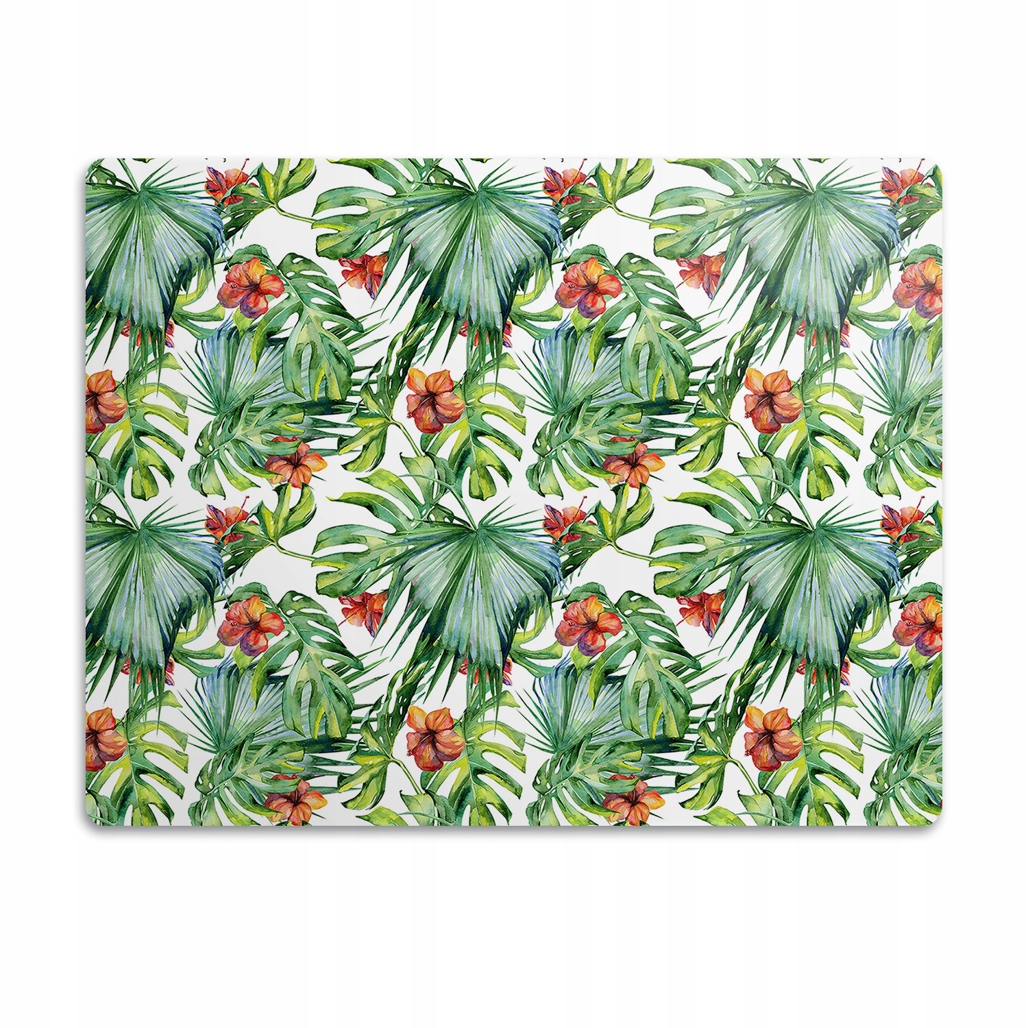 Levně Podložka pro psa pod misku Havajské listy 90x60