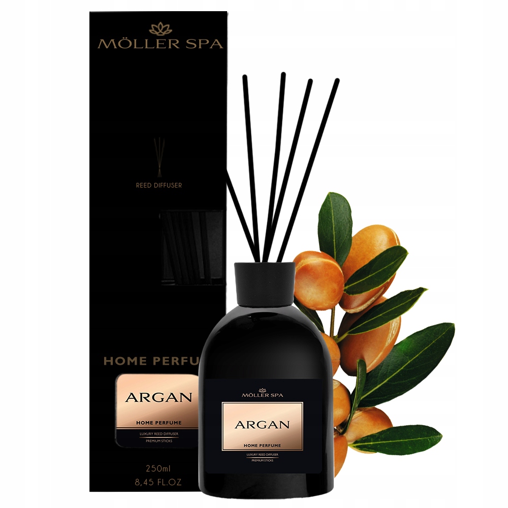 Levně Arganová Smyslná Vůně Do Domácnosti Tyčinky Osvěžovač 250 ml Velká Objem