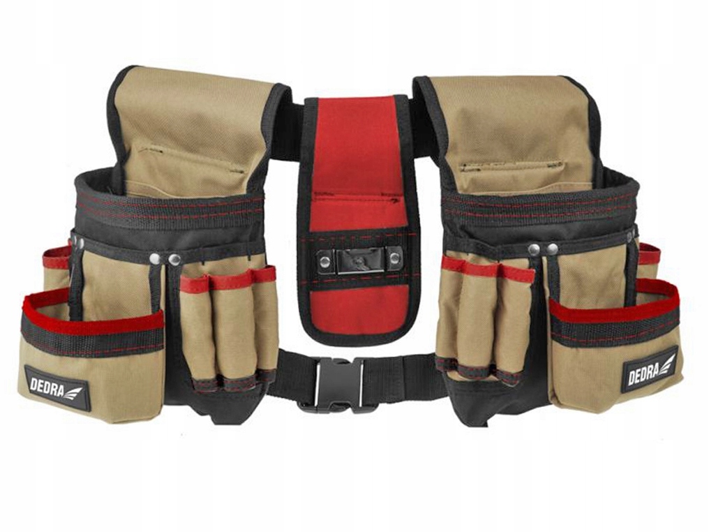 DEDRA N0033 pas narzędziowy 2 kabury 16 kieszeni
