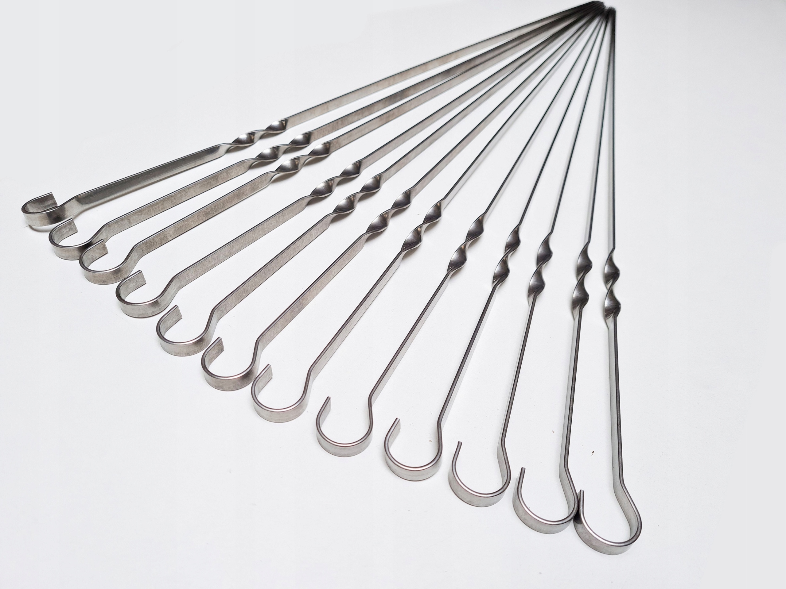 Szpikulce do szaszłyków nierdzewne 12szt/55cm/8mm