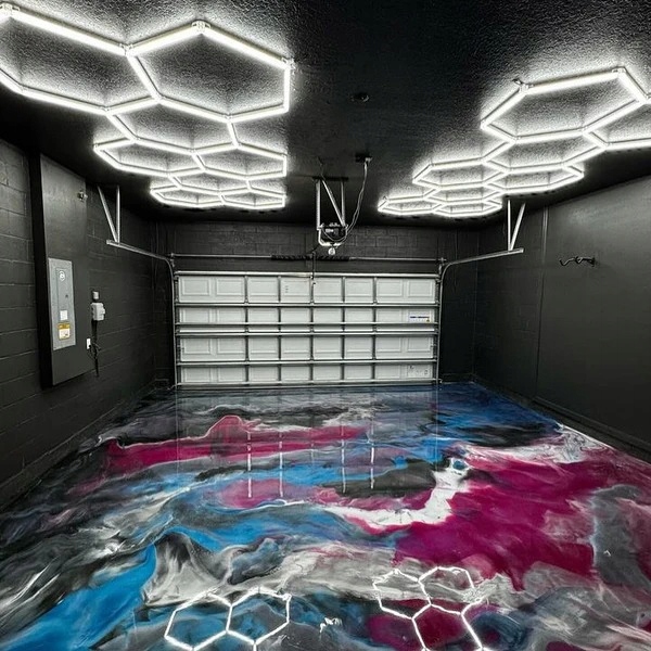 Moderné osvetlenie garáže sada Led svietidiel hexagón 8 280W 6500K