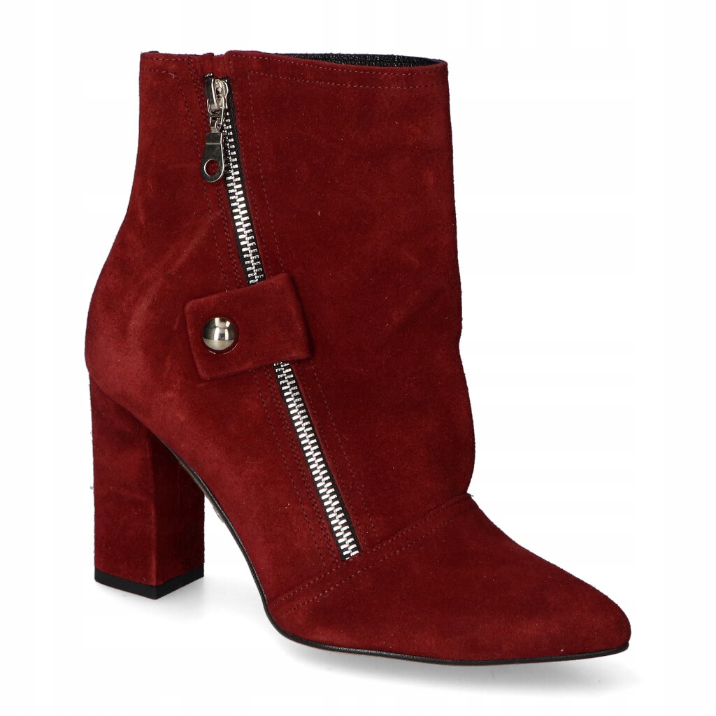 Kotníkové Boty Damiss 538/A Bordo velur 37