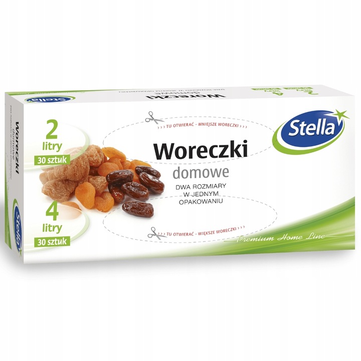 

Woreczki domowe Stella 30x2L 30x4L