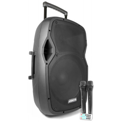 

Kolumna aktywna Bt MP3 800W 2x MIC Uhf bateria