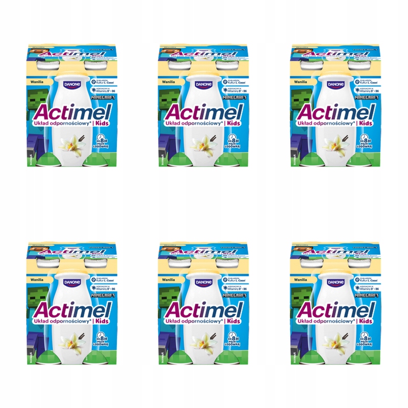 Actimel s vanilkovou příchutí 4 x 100 g X6