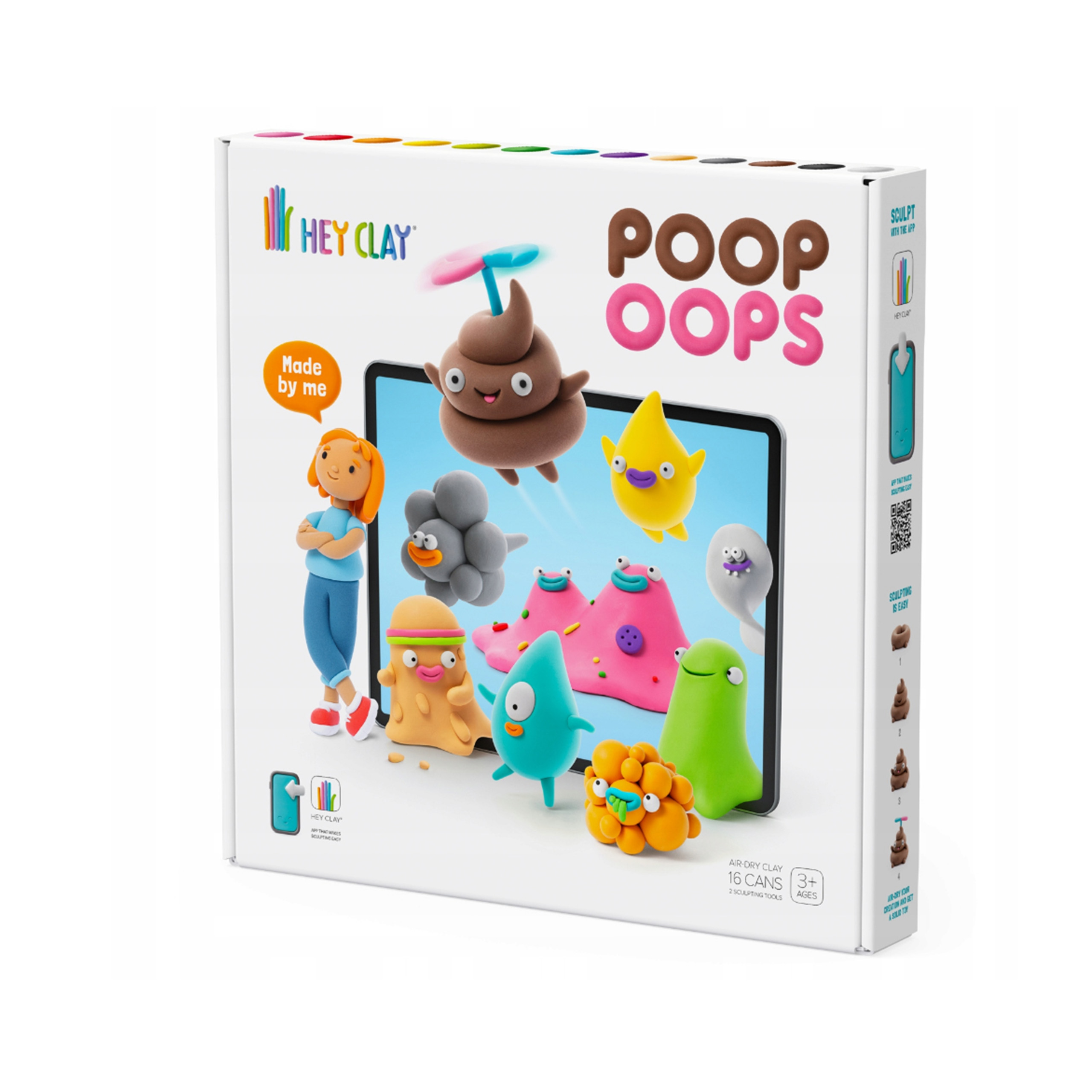 Masa plastyczna Ciastolina dla dzieci HEY CLAY Poop Oops zestaw , Aplikacja Marka TM Toys