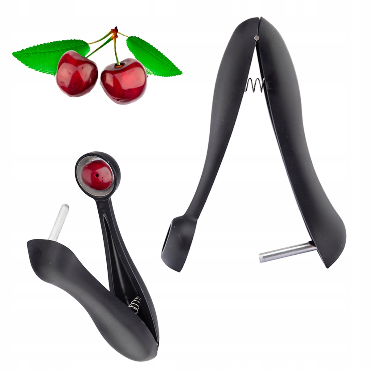 Drylownica do wiśni czereśni oliwek ręczna solidna Altom Design czarna